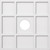 Ekena Millwork Axel Ceiling Medallion - Primed Polyurethaneurethane - CMP24RK-05000