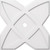 Ekena Millwork Axel Ceiling Medallion - Primed Polyurethaneurethane - CMP24TS-02000