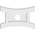 Ekena Millwork Axel Ceiling Medallion - Primed Polyurethaneurethane - CMP24X16HN-04000