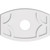 Ekena Millwork Axel Ceiling Medallion - Primed Polyurethaneurethane - CMP24X16KY-05000