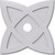 Ekena Millwork Axel Ceiling Medallion - Primed Polyurethaneurethane - CMP26CM-04000