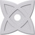 Ekena Millwork Axel Ceiling Medallion - Primed Polyurethaneurethane - CMP26CM-05000