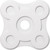 Ekena Millwork Axel Ceiling Medallion - Primed Polyurethaneurethane - CMP26LA-05000