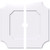 Ekena Millwork Axel Ceiling Medallion - Primed Polyurethaneurethane - CMP26LE2-02000