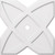 Ekena Millwork Axel Ceiling Medallion - Primed Polyurethaneurethane - CMP26TS-02000
