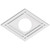 Ekena Millwork Axel Ceiling Medallion - Primed Polyurethaneurethane - CMP26X17DD-07000