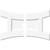 Ekena Millwork Axel Ceiling Medallion - Primed Polyurethaneurethane - CMP26X17HN2-02000