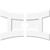 Ekena Millwork Axel Ceiling Medallion - Primed Polyurethaneurethane - CMP26X17HN2-03000