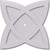 Ekena Millwork Axel Ceiling Medallion - Primed Polyurethaneurethane - CMP28CM-01000