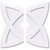 Ekena Millwork Axel Ceiling Medallion - Primed Polyurethaneurethane - CMP28CM2-04000