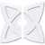 Ekena Millwork Axel Ceiling Medallion - Primed Polyurethaneurethane - CMP28CM2-05000