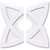 Ekena Millwork Axel Ceiling Medallion - Primed Polyurethaneurethane - CMP28CM2-07000