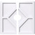 Ekena Millwork Axel Ceiling Medallion - Primed Polyurethaneurethane - CMP28EY2-05000