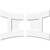 Ekena Millwork Axel Ceiling Medallion - Primed Polyurethaneurethane - CMP28X18HN2-06000