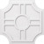 Ekena Millwork Axel Ceiling Medallion - Primed Polyurethaneurethane - CMP30HS