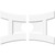 Ekena Millwork Axel Ceiling Medallion - Primed Polyurethaneurethane - CMP30X20HN2-06000