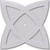 Ekena Millwork Axel Ceiling Medallion - Primed Polyurethaneurethane - CMP32CM-01000