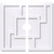 Ekena Millwork Axel Ceiling Medallion - Primed Polyurethaneurethane - CMP32KX2-04000