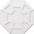 Ekena Millwork Axel Ceiling Medallion - Primed Polyurethaneurethane - CMP32LG-01000