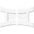 Ekena Millwork Axel Ceiling Medallion - Primed Polyurethaneurethane - CMP32X21HN2-01000