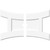 Ekena Millwork Axel Ceiling Medallion - Primed Polyurethaneurethane - CMP32X21HN2-02000