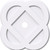 Ekena Millwork Axel Ceiling Medallion - Primed Polyurethaneurethane - CMP34CE-04000