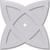 Ekena Millwork Axel Ceiling Medallion - Primed Polyurethaneurethane - CMP34CM-02000