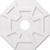 Ekena Millwork Axel Ceiling Medallion - Primed Polyurethaneurethane - CMP34LG-07000