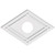 Ekena Millwork Axel Ceiling Medallion - Primed Polyurethaneurethane - CMP34X22DD-07000