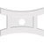 Ekena Millwork Axel Ceiling Medallion - Primed Polyurethaneurethane - CMP34X22HN-05000