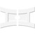 Ekena Millwork Axel Ceiling Medallion - Primed Polyurethaneurethane - CMP34X22HN2-04000