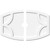 Ekena Millwork Axel Ceiling Medallion - Primed Polyurethaneurethane - CMP34X22KY2-03000