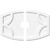 Ekena Millwork Axel Ceiling Medallion - Primed Polyurethaneurethane - CMP34X22KY2-05000