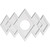 Ekena Millwork Axel Ceiling Medallion - Primed Polyurethaneurethane - CMP34X22ZE-07000