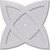 Ekena Millwork Axel Ceiling Medallion - Primed Polyurethaneurethane - CMP36CM-01000