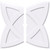 Ekena Millwork Axel Ceiling Medallion - Primed Polyurethaneurethane - CMP36CM2-02000