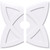 Ekena Millwork Axel Ceiling Medallion - Primed Polyurethaneurethane - CMP36CM2-06000