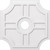 Ekena Millwork Axel Ceiling Medallion - Primed Polyurethaneurethane - CMP36HS-06000