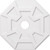 Ekena Millwork Axel Ceiling Medallion - Primed Polyurethaneurethane - CMP36LG-06000