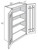 JSI Cabinetry Trenton Slab Kitchen Cabinet - PGW3042B-VTS