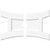 Ekena Millwork Axel Ceiling Medallion - Primed Polyurethaneurethane - CMP36X24HN2-03000