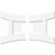 Ekena Millwork Axel Ceiling Medallion - Primed Polyurethaneurethane - CMP36X24HN2-07000