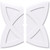 Ekena Millwork Axel Ceiling Medallion - Primed Polyurethaneurethane - CMP38CM2-02000