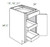 JSI Cabinetry Trenton Slab Kitchen Cabinet - B15SCRT-VTS