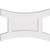 Ekena Millwork Axel Ceiling Medallion - Primed Polyurethaneurethane - CMP38X25HN