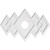 Ekena Millwork Axel Ceiling Medallion - Primed Polyurethaneurethane - CMP38X25ZE-06000