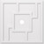 Ekena Millwork Axel Ceiling Medallion - Primed Polyurethaneurethane - CMP40KX-04000