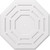 Ekena Millwork Axel Ceiling Medallion - Primed Polyurethaneurethane - CMP40WN-01000