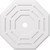 Ekena Millwork Axel Ceiling Medallion - Primed Polyurethaneurethane - CMP40WN-04000