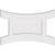 Ekena Millwork Axel Ceiling Medallion - Primed Polyurethaneurethane - CMP40X26HN-01000